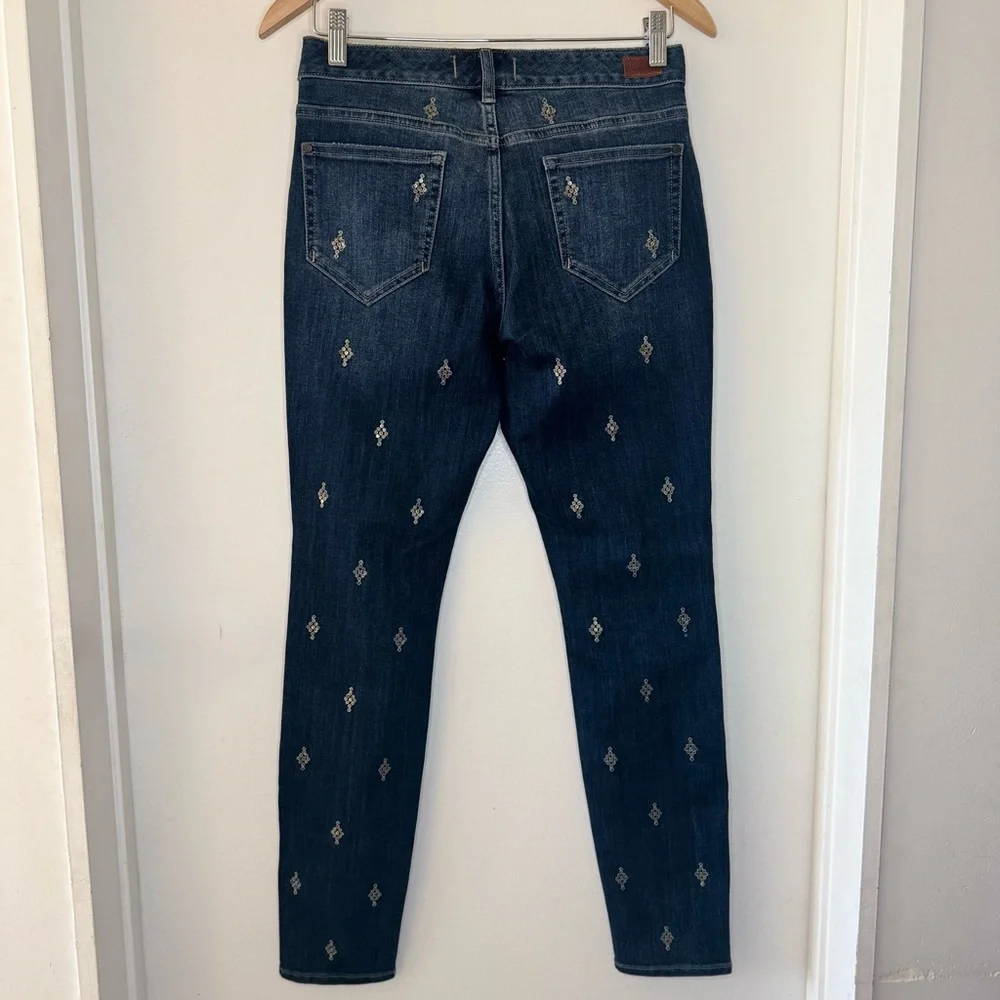 Sundance Primrose sequin embellished skinny Denim jeans Women’s 26 - Picture 8 of 8